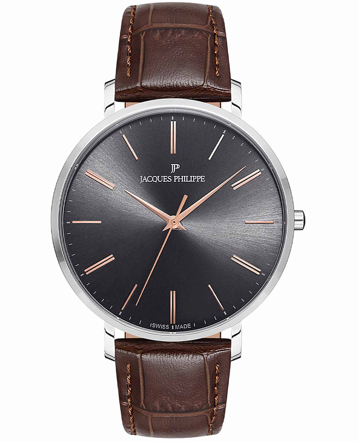 Часы Jacques Philippe Base JPQGS071143N — мужские, серый