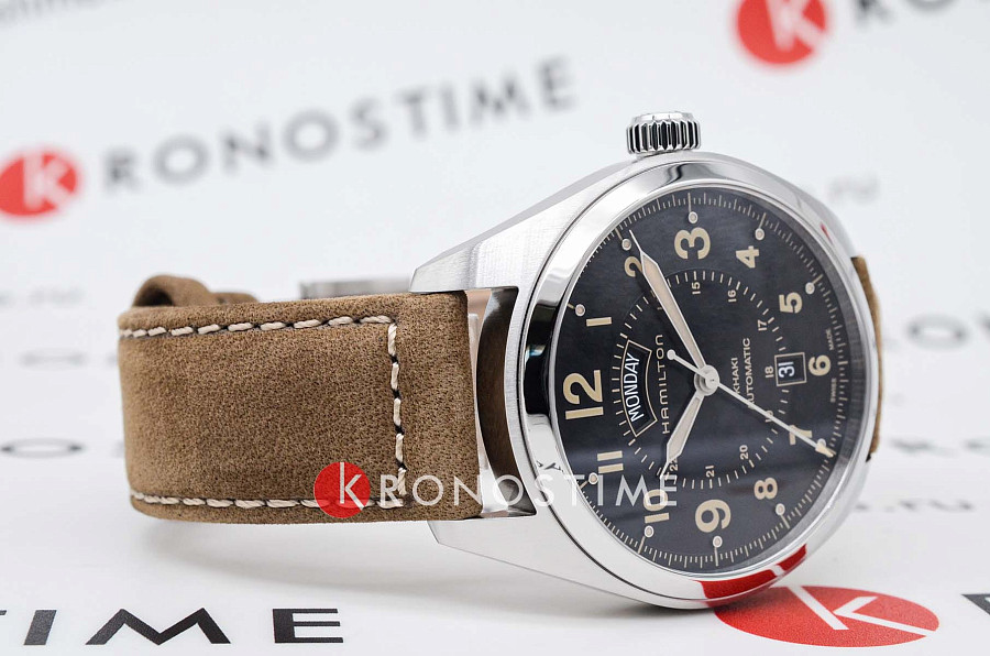 Часы Hamilton Khaki Field Day Date H70505833 — сталь металл, Швейцария