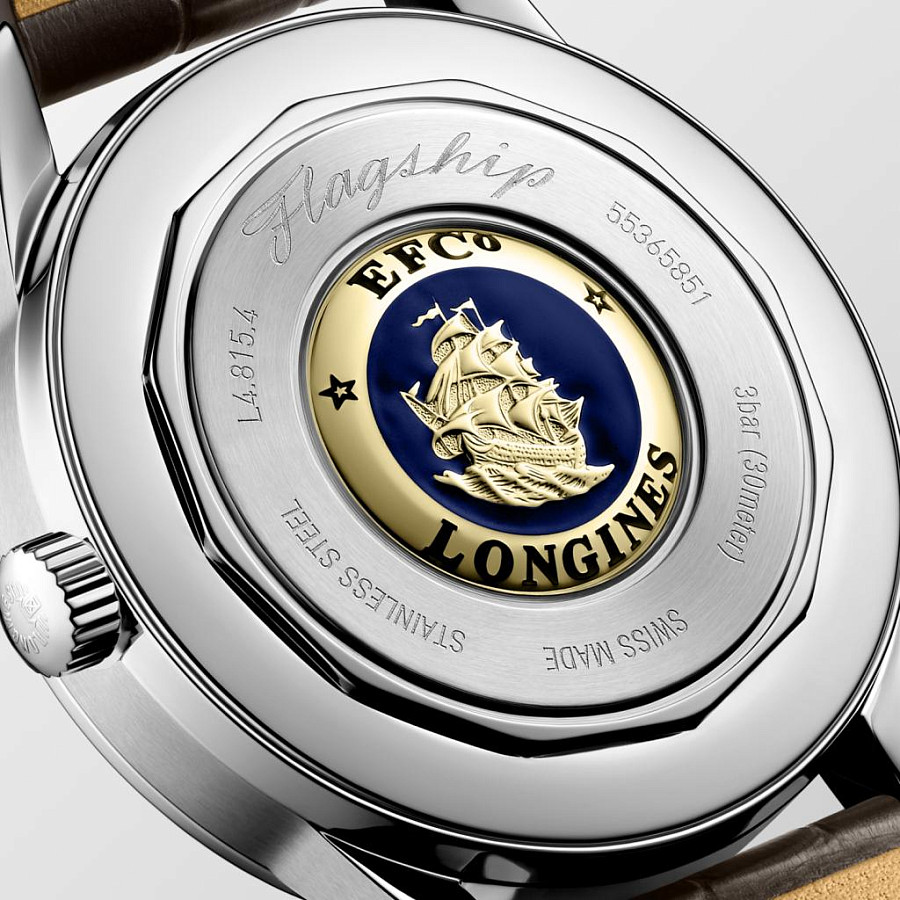 Часы Longines Flagship Heritage L4.815.4.78.2 — мужские, кожаный