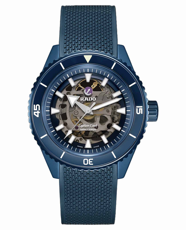 Часы Rado Captain Cook High-Tech Ceramic R32153209 — мужские, серый
