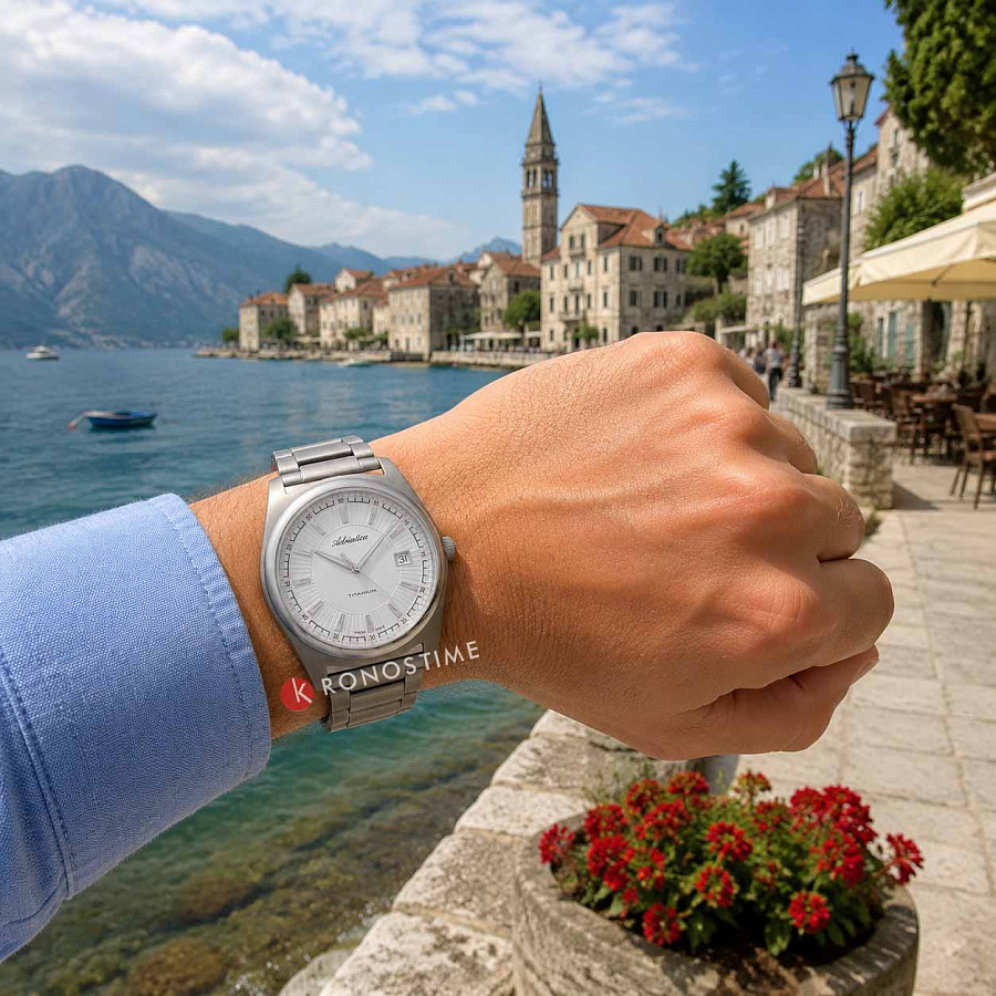 Часы Adriatica Sapphire Titanium A8319.4113Q — Швейцария, механические