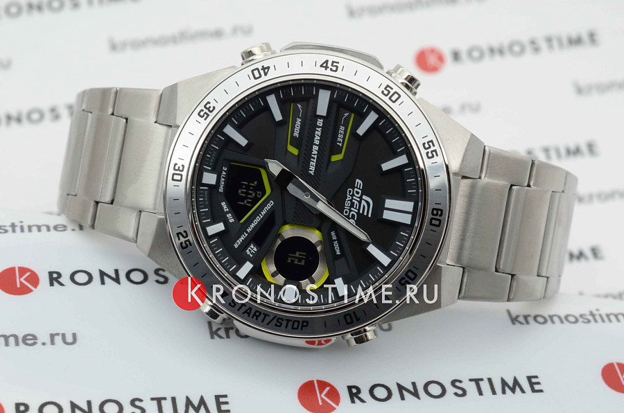 Часы Casio Edifice EFV-C110D-1A3VDF (EFV-C110D-1A3) — черный, кварцевые