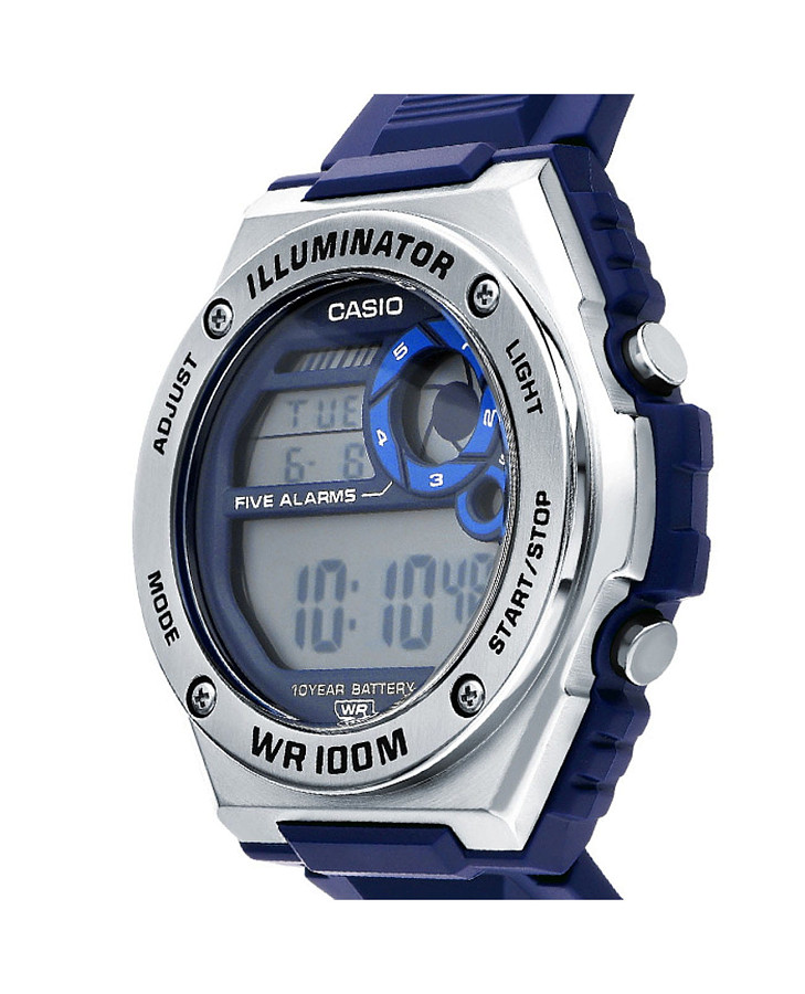 Часы Casio Collection MWD-100H-2A — пластик сталь, Япония