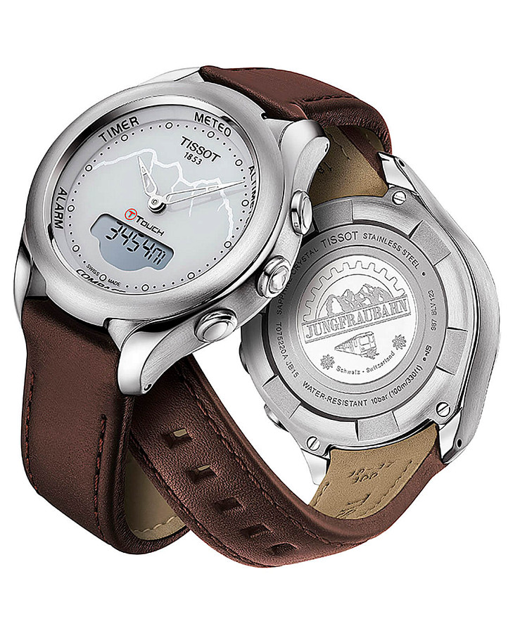 Часы Tissot T-Touch Lady Solar Jungfraubahn T075.220.16.011.10 — металл сталь, Швейцария
