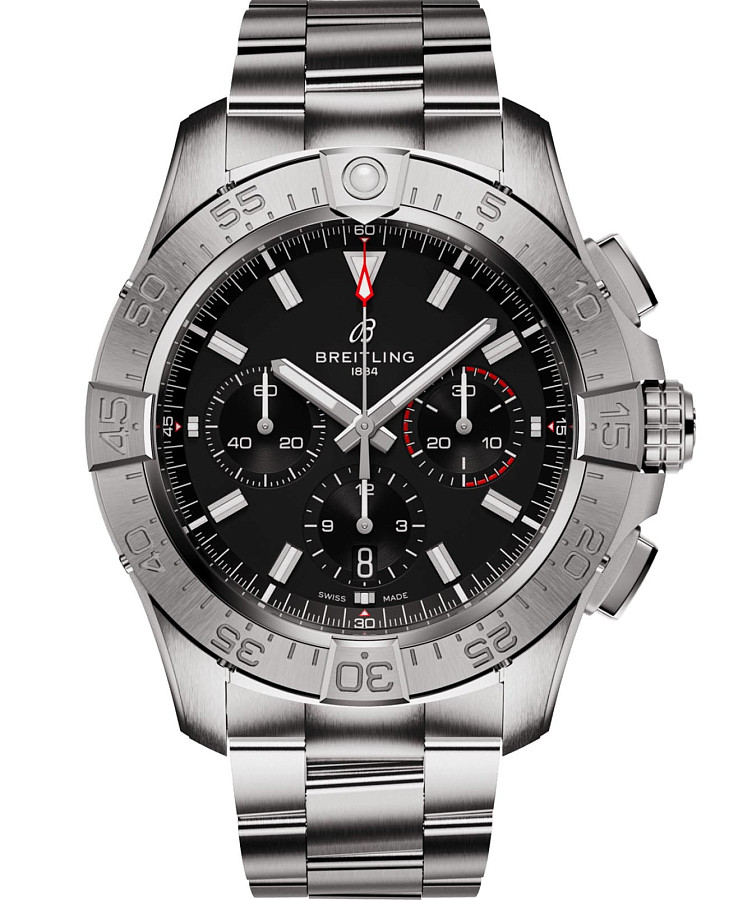 Часы Breitling Avenger B01 Chronograph 44 AB0147101B1A1 — мужские, черный