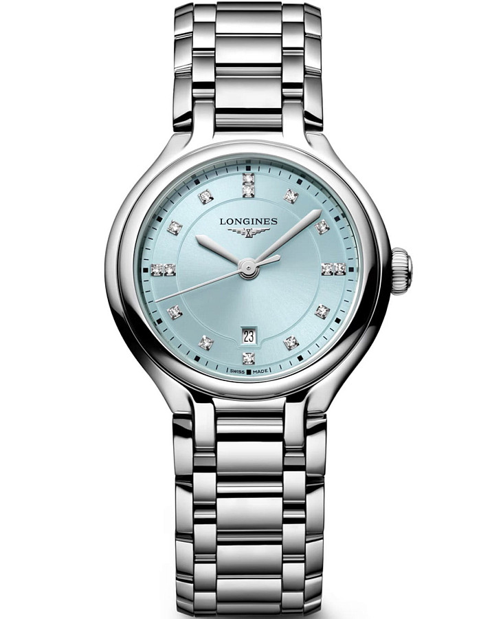 Часы Longines PrimaLuna L8.142.4.97.6 — женские, голубой