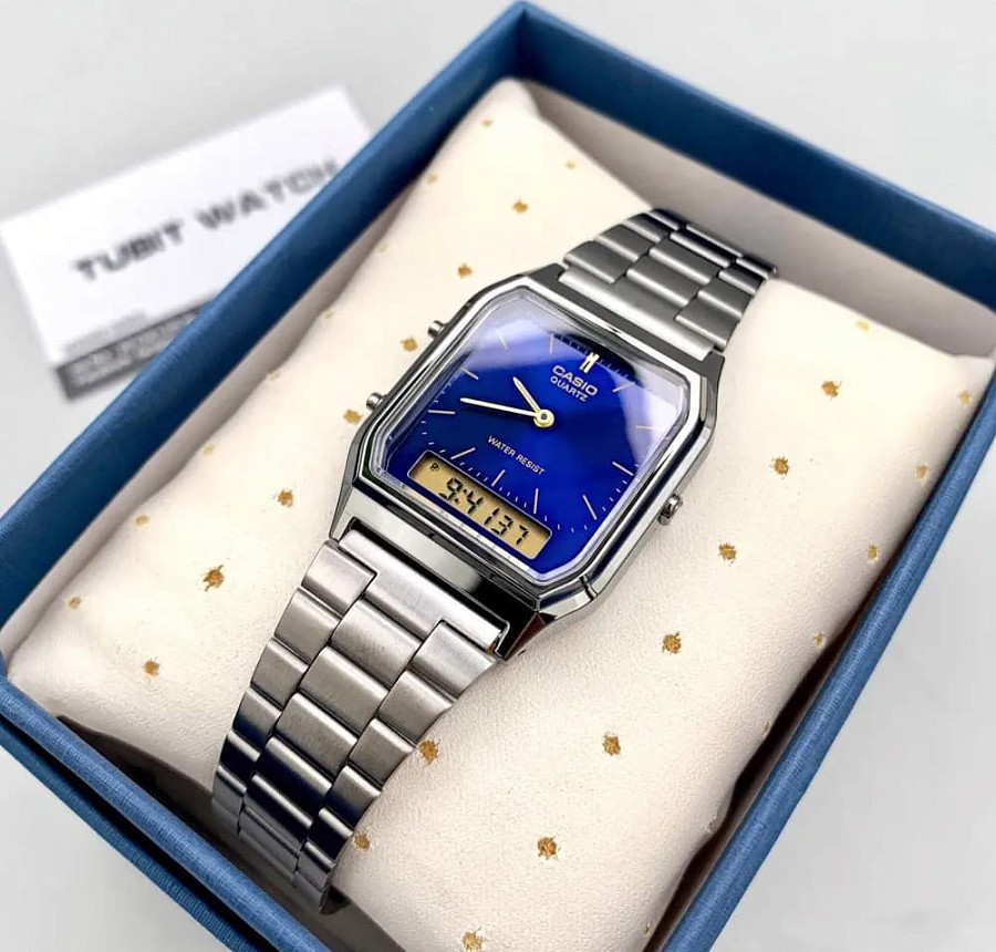 Часы Casio Vintage AQ-230GG-2ADF (AQ-230GG-2A) — Япония, кварцевые