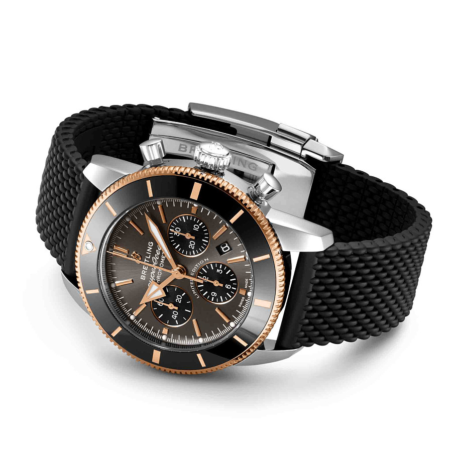 Часы Breitling Superocean Heritage B01 Chronograph 44 UB01621A1M1S1 — каучук, мужские