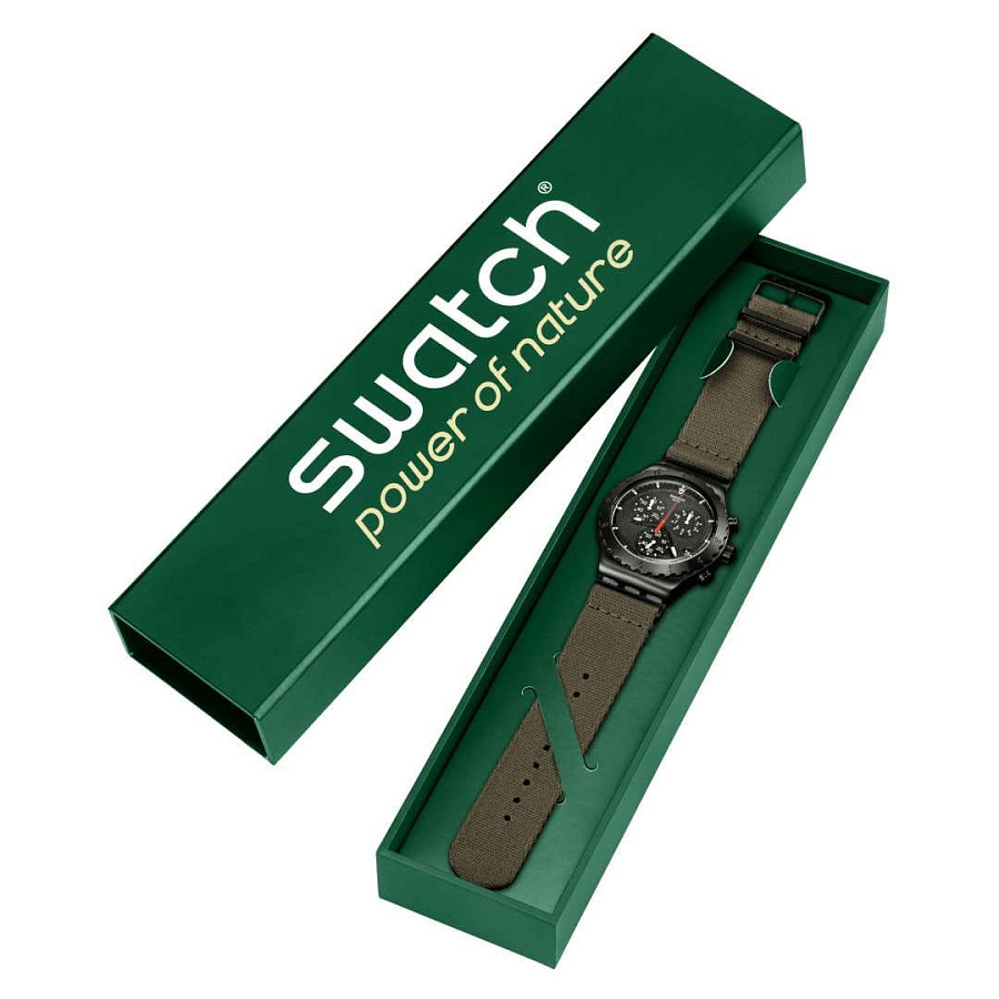Часы Swatch I New Chrono YVB416 — тканевый, мужские