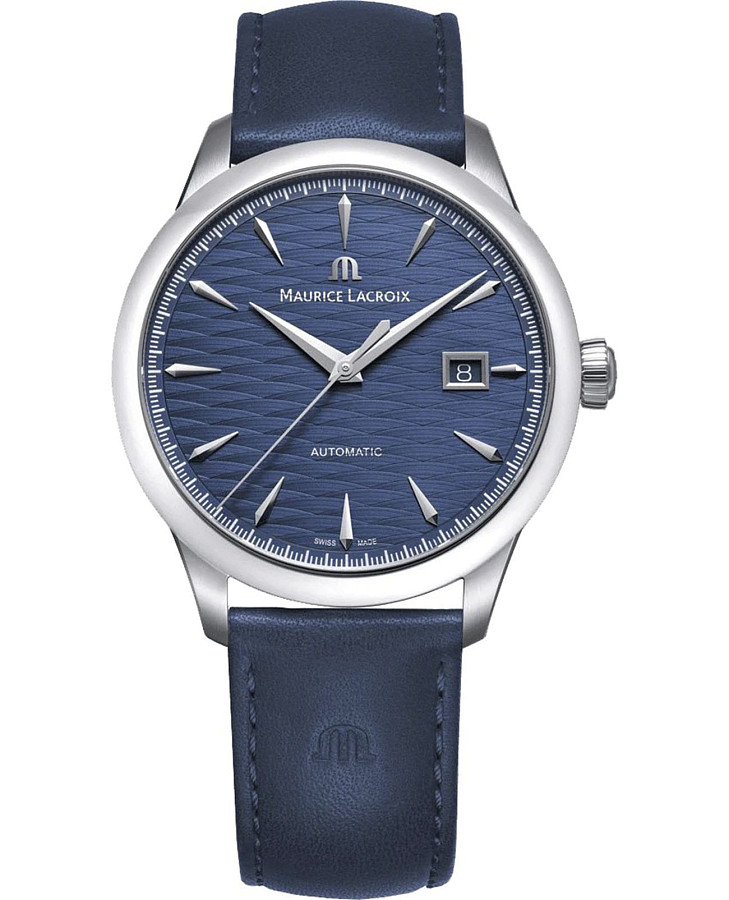 Часы Maurice Lacroix 1975 Automatic Vagues Du Jura 756108-SS001-430-4 — мужские, синий