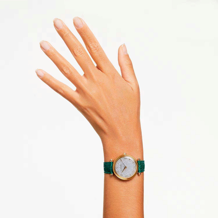 Часы Swarovski Crystalline Wonder 5656893 — кварцевые, металл сталь