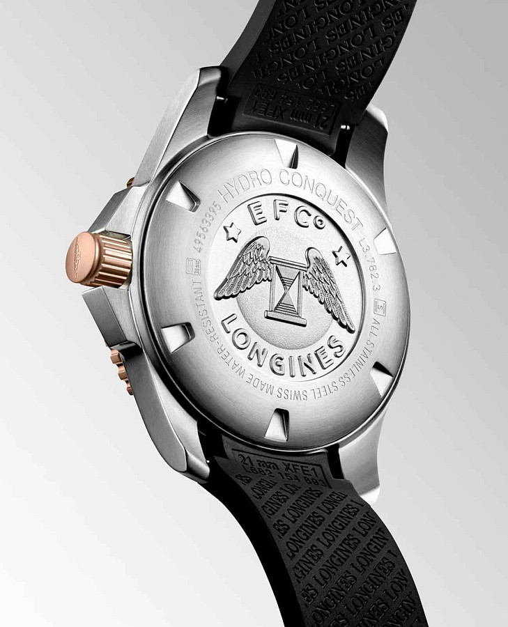 Часы Longines HydroConquest L3.782.3.58.9 — металл сталь керамика, Швейцария