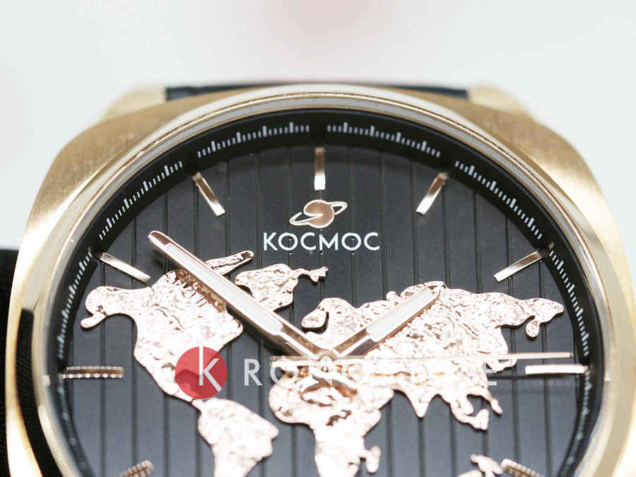Часы Космос ЦУП D 113.41.31 — мужские, кожаный