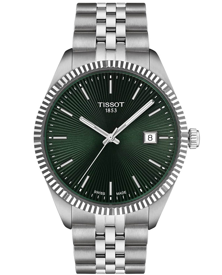 Часы Tissot Ballade 40mm T156.410.11.091.00 — мужские, зеленый