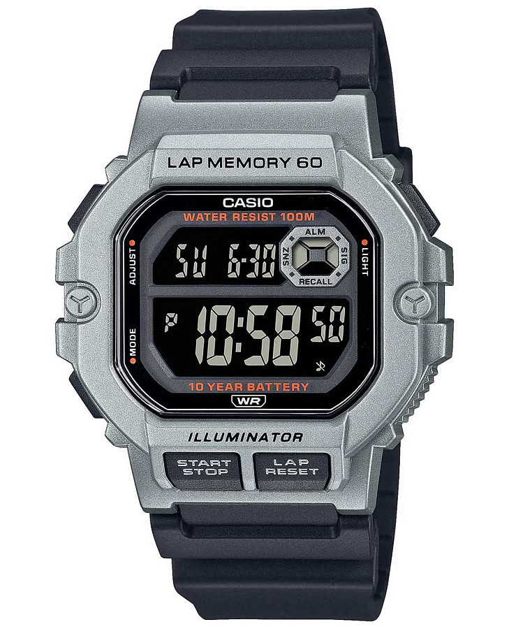 Часы Casio Collection WS-1400H-1BVDF (WS-1400H-1B) — мужские, черный