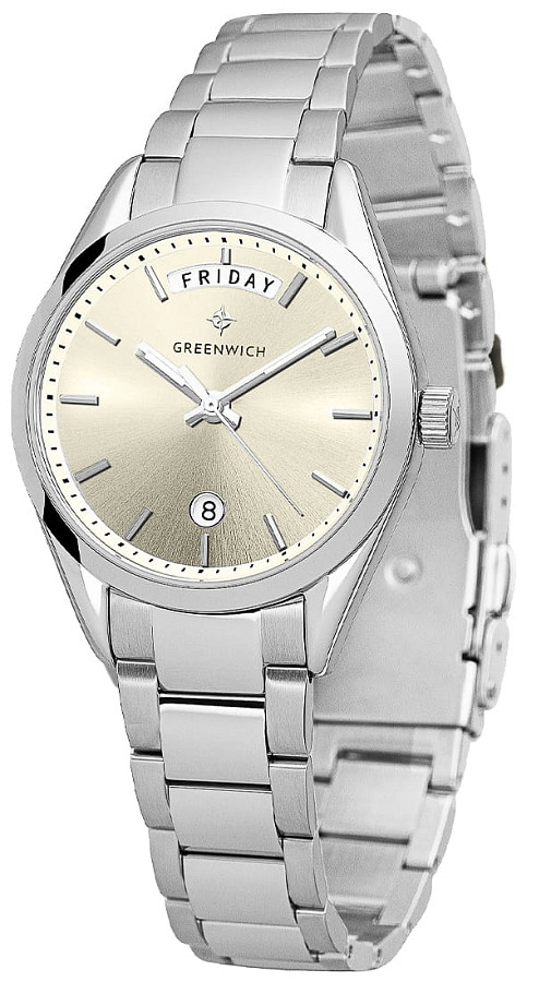 Часы Greenwich Astrea GW 351.10.35 — кварцевые, металл сталь