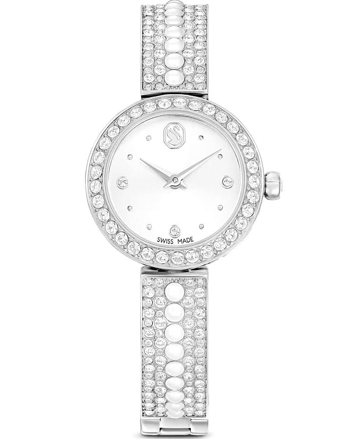 Часы Swarovski Matrix Pearl Bangle 5743680 — женские, серебристый
