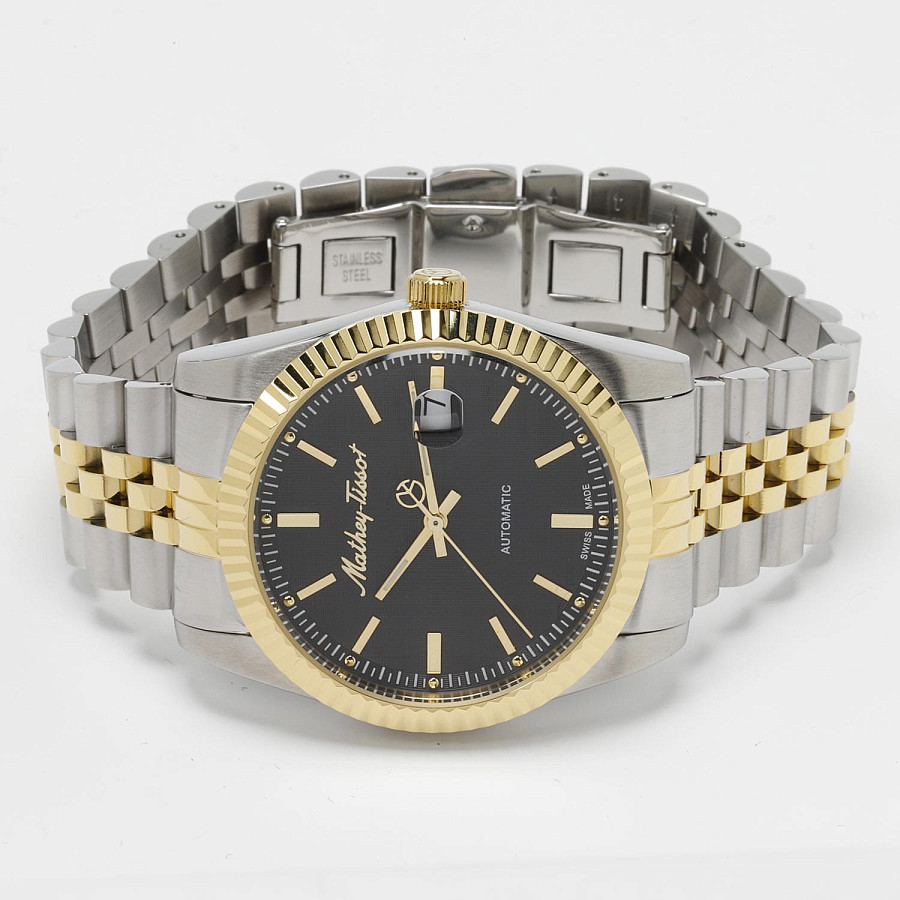 Часы Mathey-Tissot Mathy H1810ATBN — нержавеющая сталь с pvd-покрытием, мужские