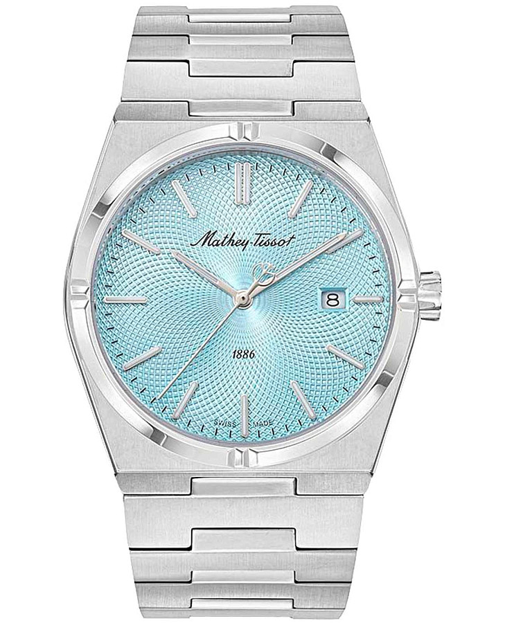 Часы Mathey-Tissot Zeus H118SK — мужские, голубой