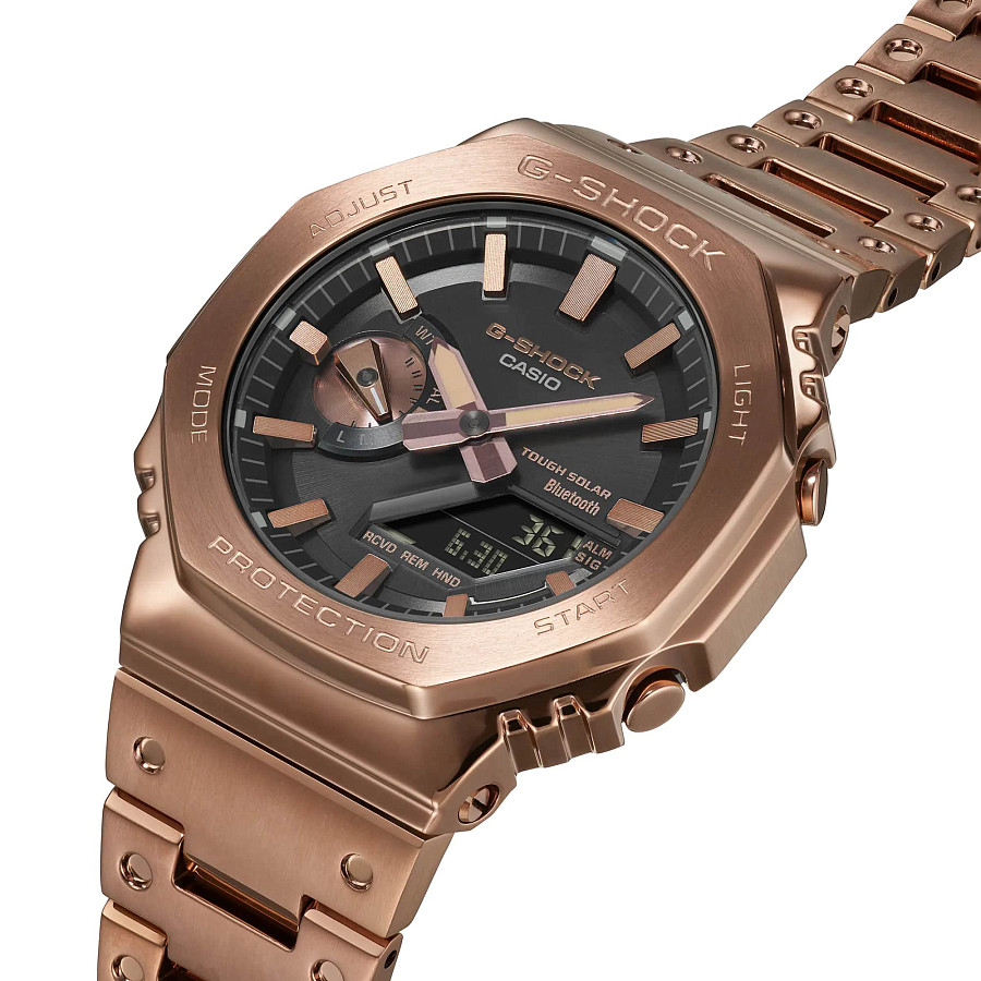 Часы Casio G-Shock GM-B2100GD-5ADR (GM-B2100GD-5A) — сталь с ip покрытием, мужские