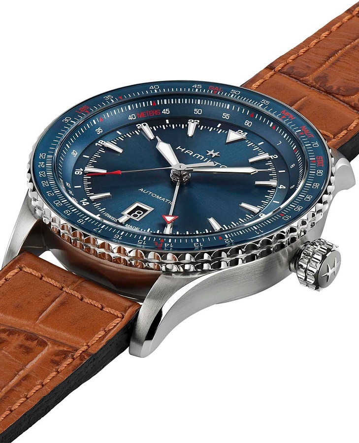 Часы Hamilton Khaki Aviation Converter H76715540 — механические, сталь металл