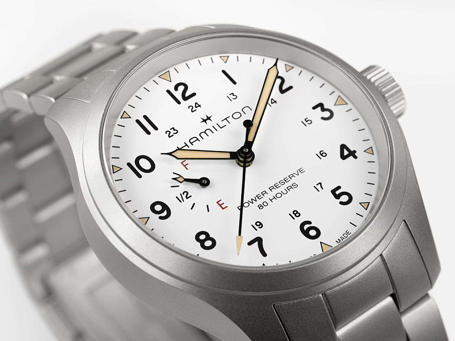 Часы Hamilton Khaki Field Mechanical Power Reserve 40mm H69509110 — механические, металл сталь