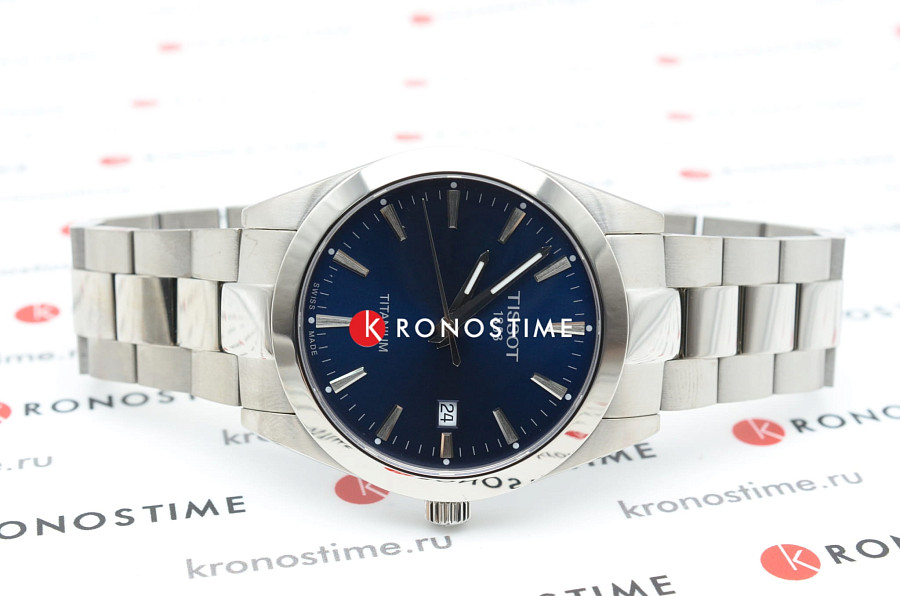 Часы Tissot Gentleman Titanium T127.410.44.041.00 — кварцевые, Швейцария, мужские