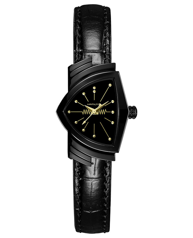 Часы Hamilton Ventura S Quartz H24201730 — женские, черный