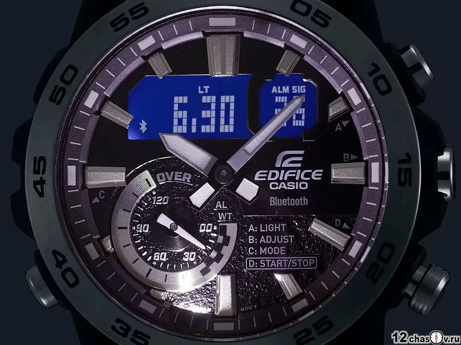 Часы Casio Edifice ECB-40D-1ADF (ECB-40D-1A) — нержавеющая сталь, мужские