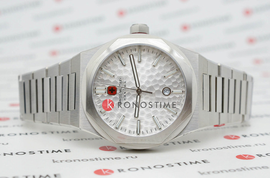 Часы Swiss Military Hanowa Octon Hammered SMWGH2101904 — кварцевые, сталь металл