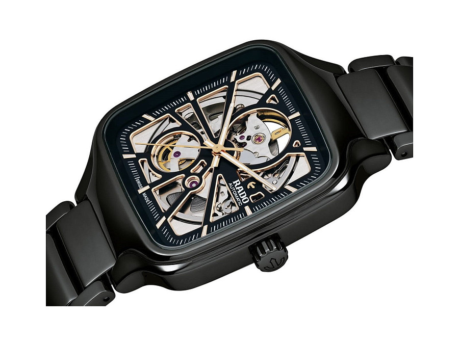 Часы Rado True Square Automatic Open Heart R27086162 — керамика, Швейцария