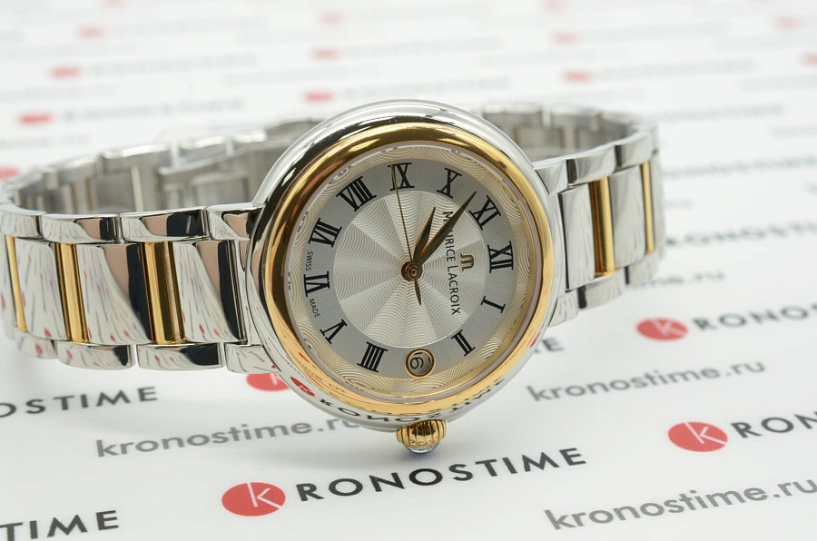 Часы Maurice Lacroix FIABA Date FA1007-PVP13-110-1 — кварцевые, металл сталь