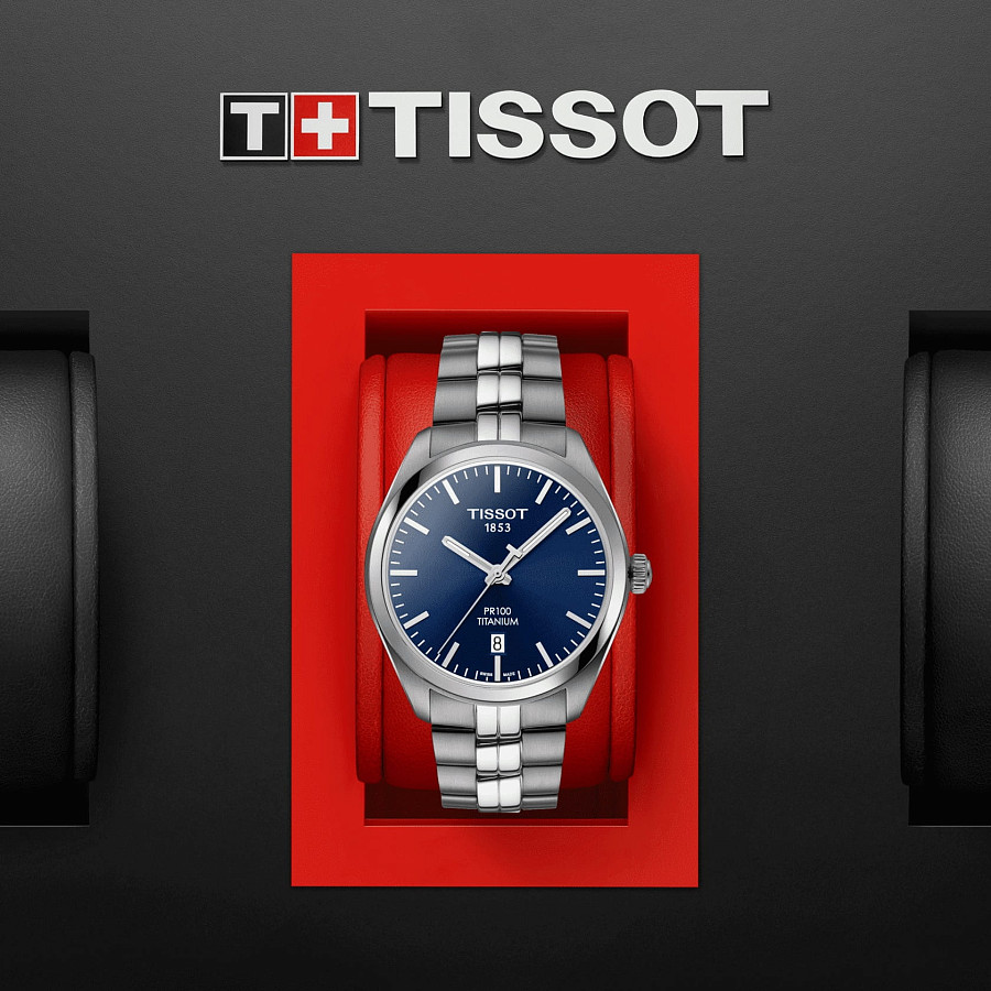 Часы Tissot PR 100 Titanium Quartz T101.410.44.041.00 — титан металл, Швейцария