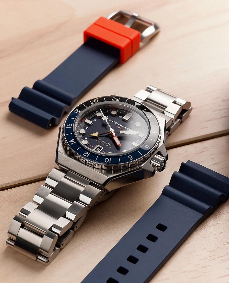 Часы Spinnaker Dumas GMT SP-5119-22 — нержавеющая сталь, мужские