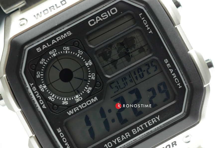 Часы Casio Collection AE-1200WHD-1AVDF (AE-1200WHD-1A) — пластик, Япония