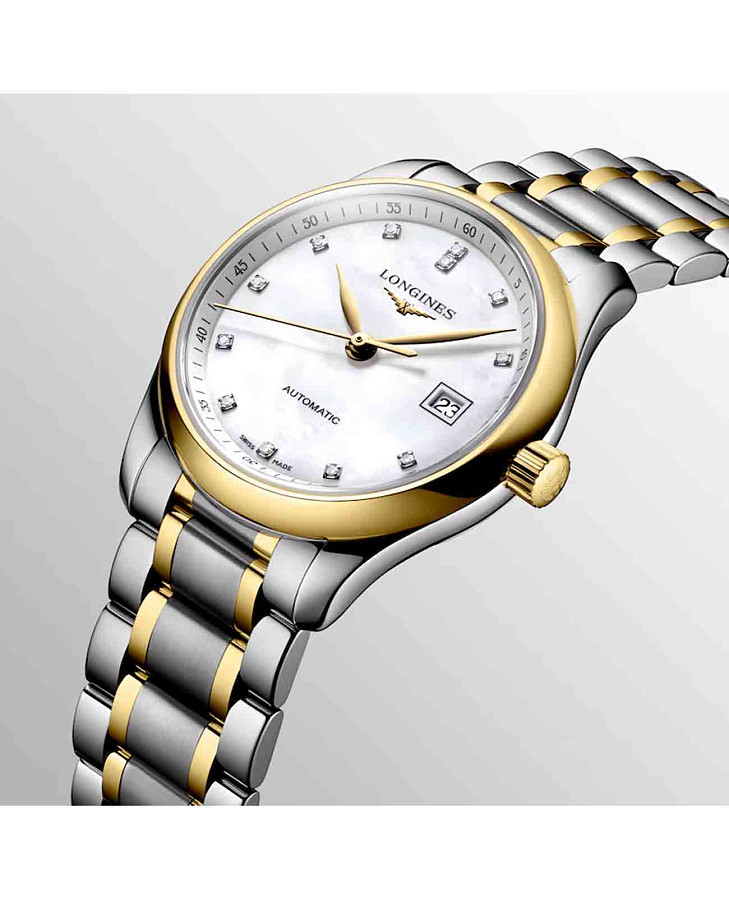 Часы Longines Master Collection L2.257.5.87.7 — женские, нержавеющая сталь + золото 18к
