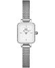Шведские часы Daniel Wellington Quadro Mini Lumine Bezel Silver DW00100732