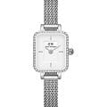 Шведские часы Daniel Wellington Quadro Mini Lumine Bezel Silver DW00100732