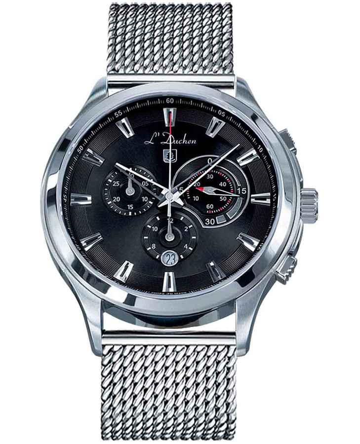 Часы L'Duchen Pilotage D 742.11.31 M — мужские, черный