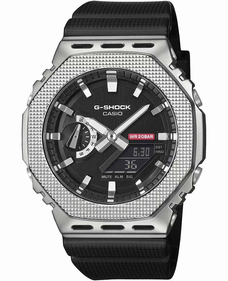 Часы Casio G-Shock Modern Industrial GM-2100M-1A — мужские, черный