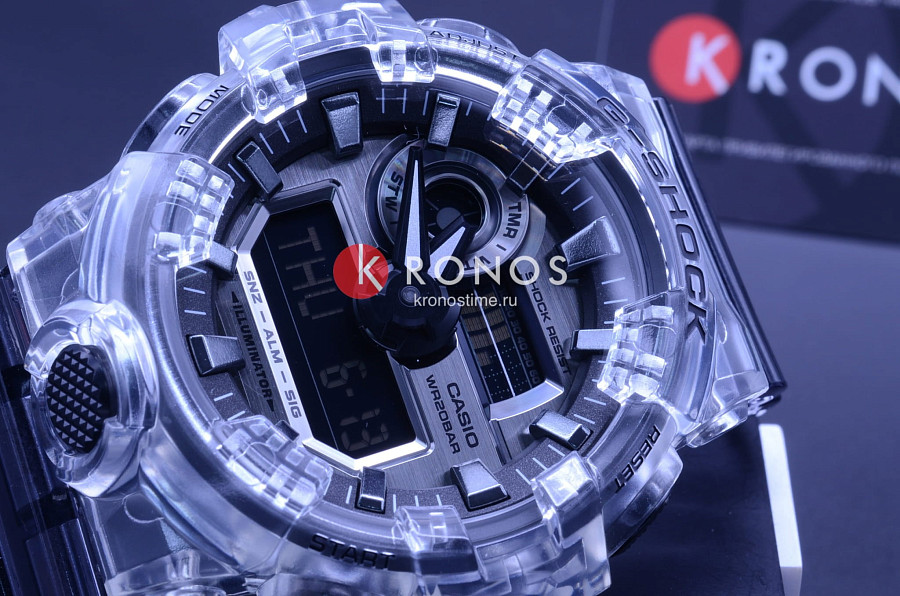 Часы Casio G-Shock GA-700SK-1A — мужские, прозрачный