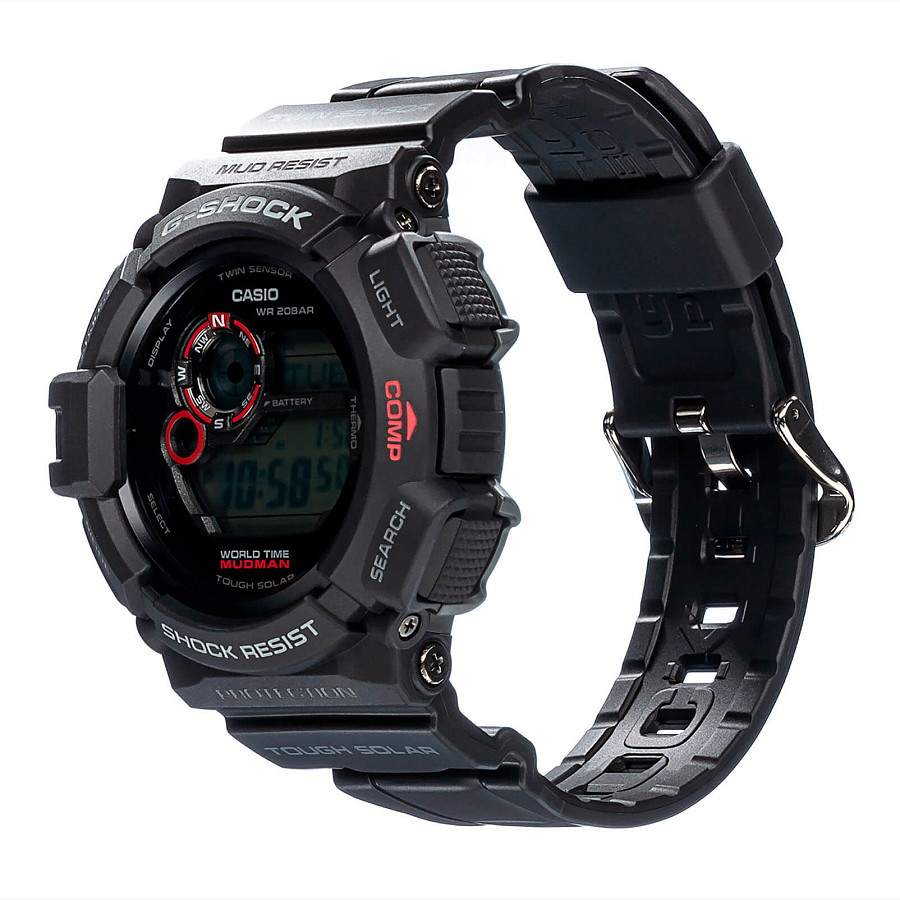 Часы Casio G-Shock G-9300-1 — электронные, пластик