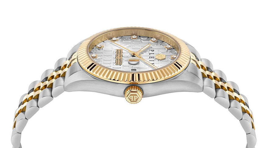 Часы Philipp Plein Date Superlative Gent PWMFA0425 — мужские, нержавеющая сталь с pvd-покрытием