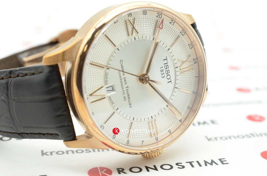 Часы Tissot Chemin des Tourelles GMT T099.429.36.038.00 — механические, сталь металл