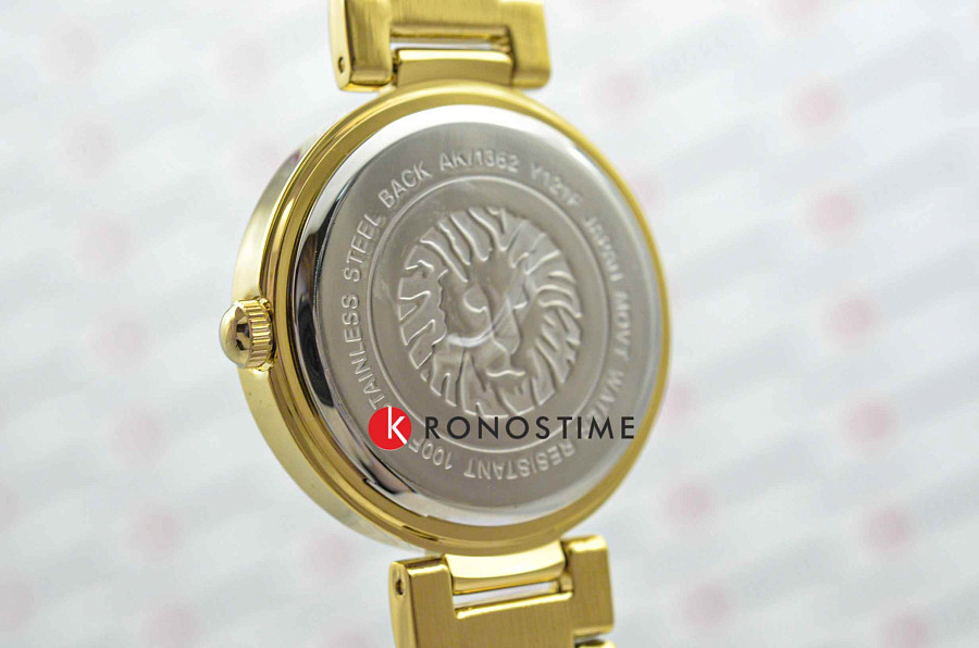 Часы Anne Klein Diamond 1362CHGB — кварцевые, сталь металл