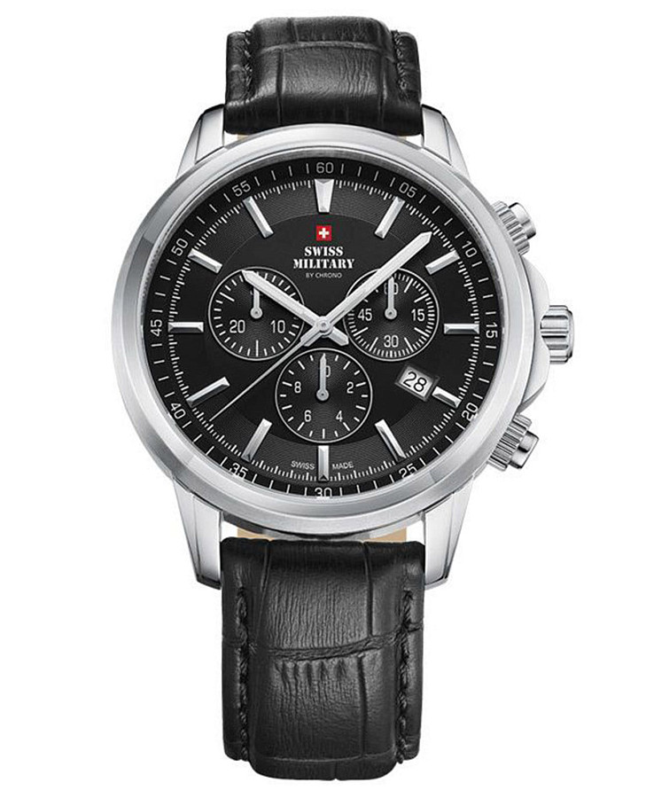 Часы Swiss Military by Chrono SM34052.08 — мужские, черный