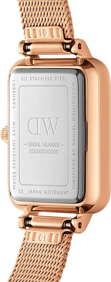 Часы Daniel Wellington Quadro Pressed Melrose Emerald DW00100445 — сталь, Швеция