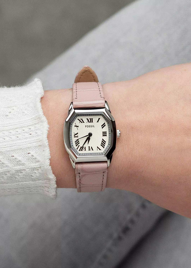 Часы Fossil Harlow ES5406 — кварцевые, сталь металл
