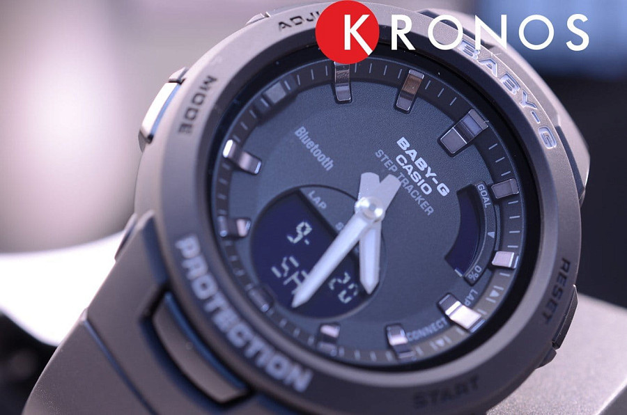 Часы Casio Baby-G BSA-B100-1A — кварцевые, пластик