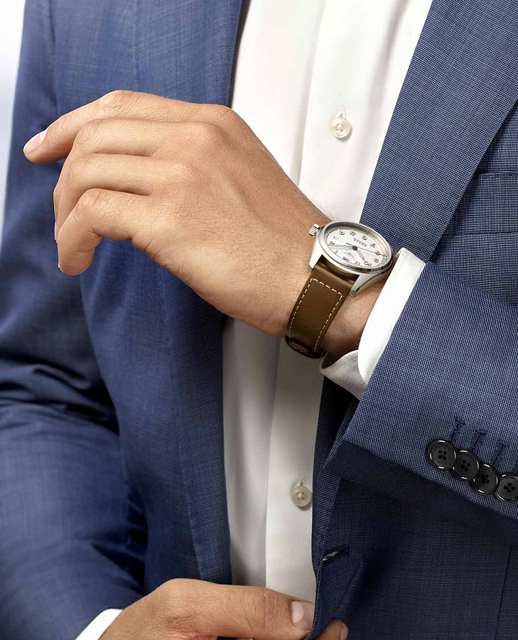 Часы Longines Spirit L3.810.4.73.2 — кожаный, мужские